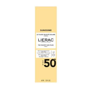 فلوئید ضد آفتاب مخملی صورت لیراک Sunissime SPF 50