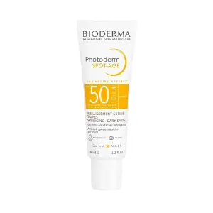 ژل کرم ضد آفتاب بایودرما +SPF50 مدل Photoderm Spot-Age بی رنگ 40 میل